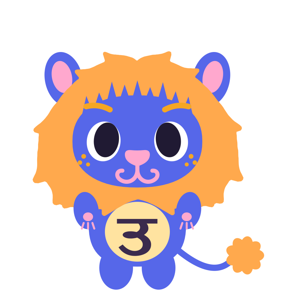 Tara, the Punjabi Bol mascot: a friendly blue lion with a golden mane